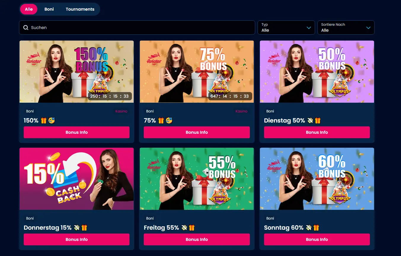DelOro Casino Boni – Willkommensbonus, Cashback und VIP-Programm